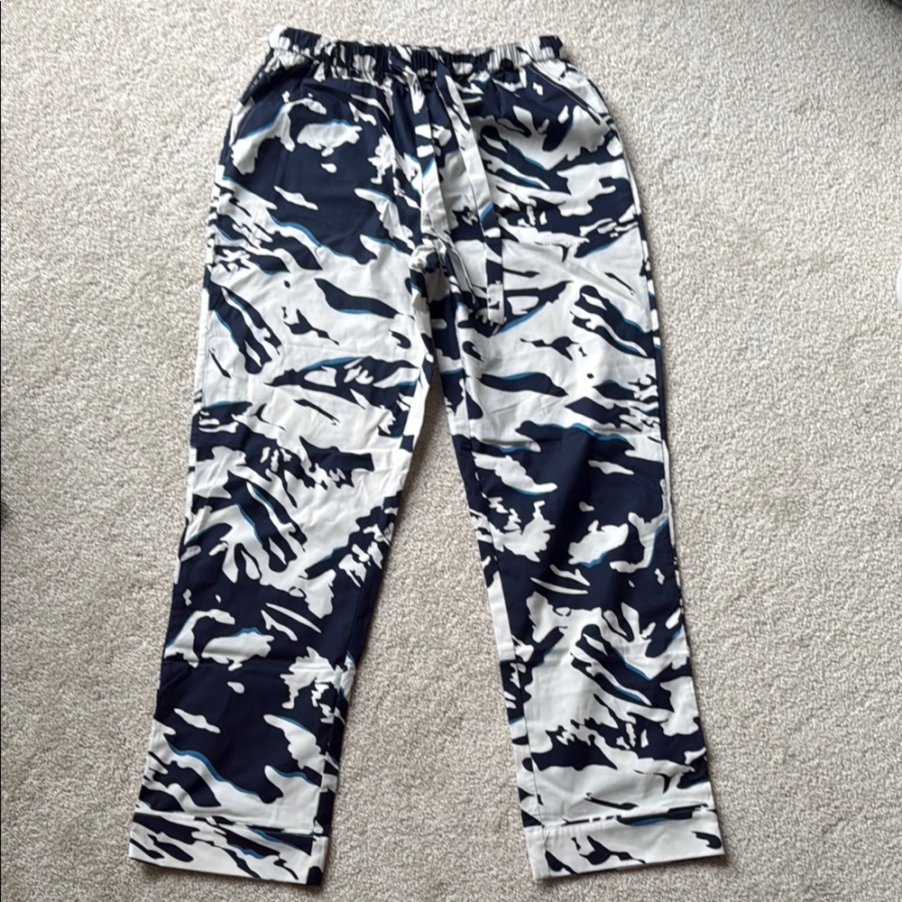 Sweaty Betty Blue Pattern Pants